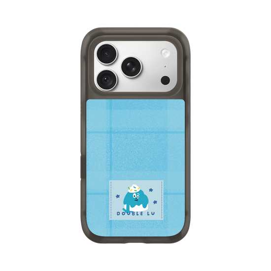 little blue monster dessert fabric labels