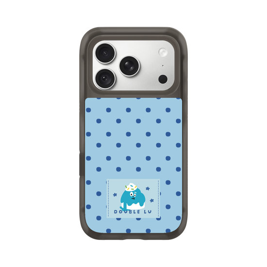 little blue monster dessert fabric labels