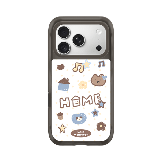 Lazy Monster Dot Sticker Phone Case 03.