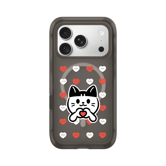 meow meow loves - red heart