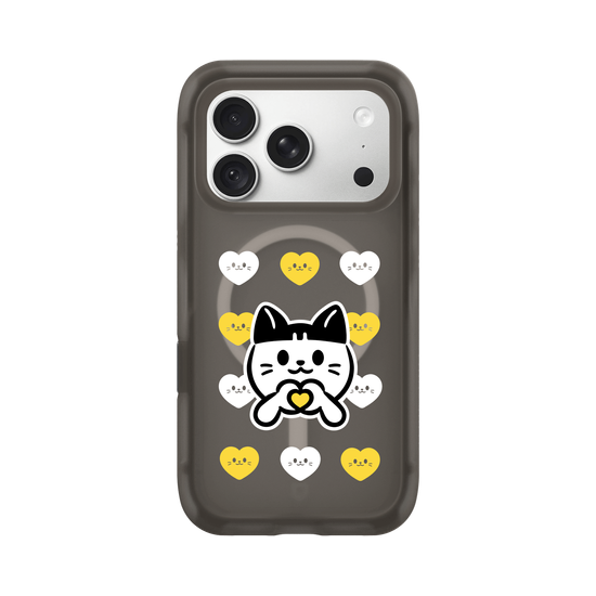 meow meow loves - yellow heart