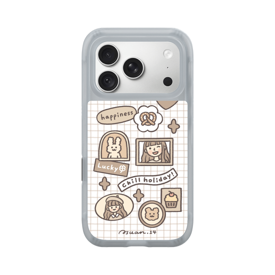 Plaid Background Stickers 