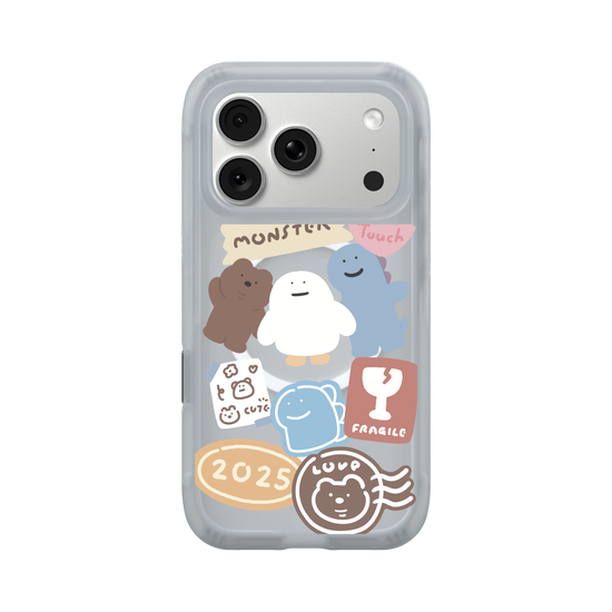 Lazy Monster cute stickers 01.