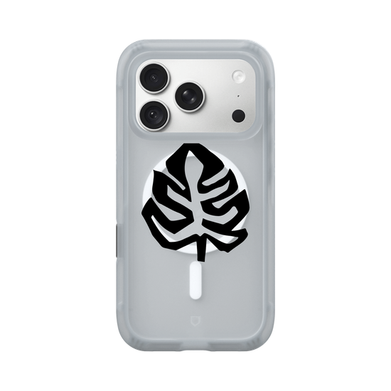 Monstera jungle leaf black