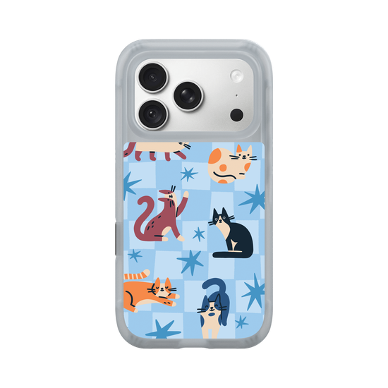 Cats on Blue