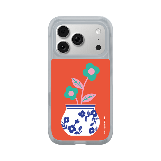 Un Vase Bleu – Fleur Verte