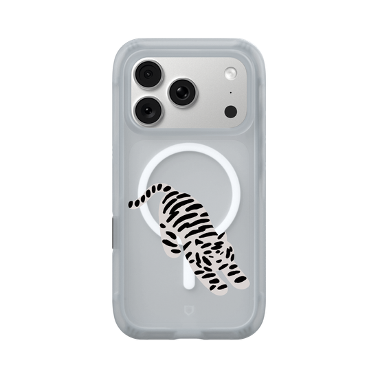 A Stretching white tiger