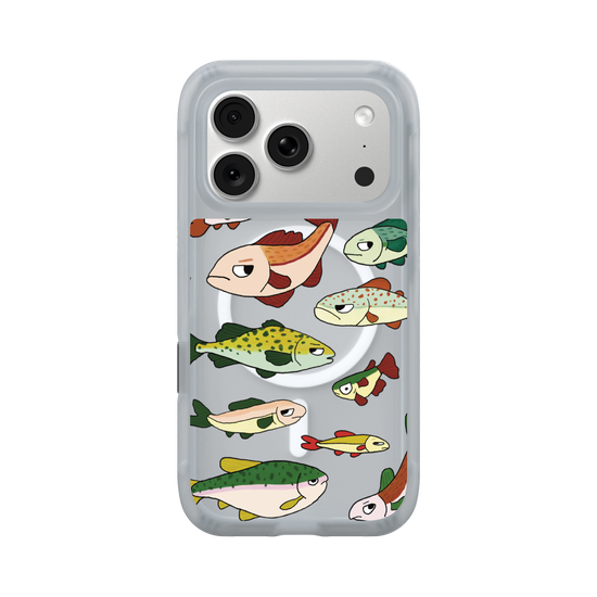 Étui transparent pour poisson grincheux, mignon et original