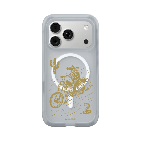 Desert Motorcycle Skull Rider