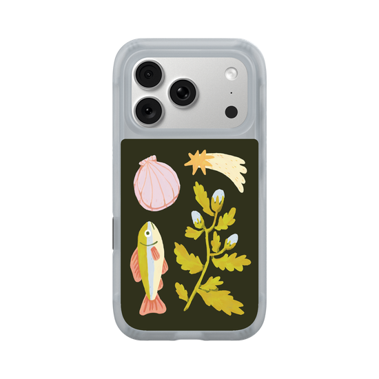 海岸星空：魚、花卉與星光
