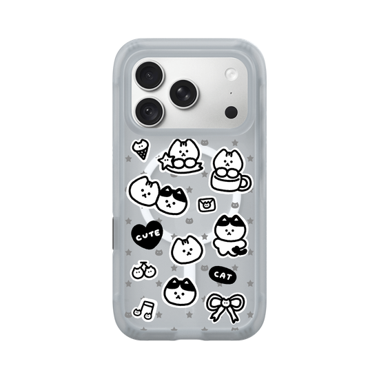 y2k Cool Cat Stickers(black&white)
