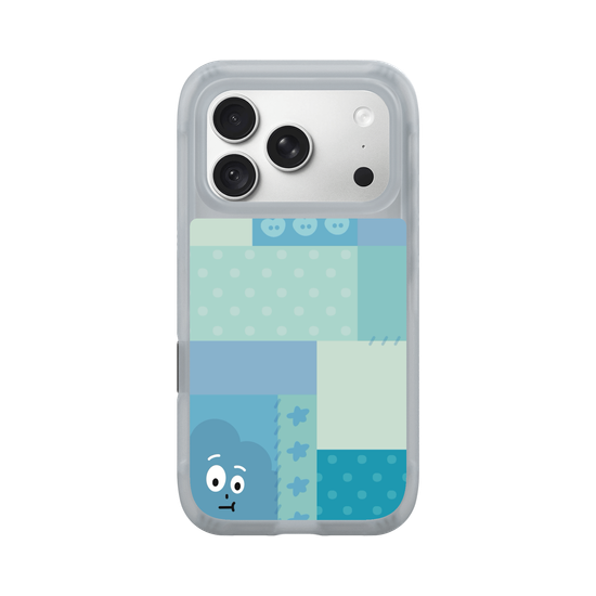 patchwork of little blue monster