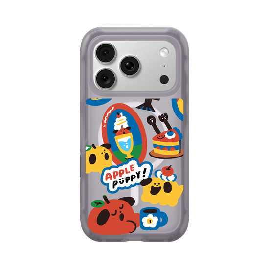 Apple Puppy Sticker Set A 