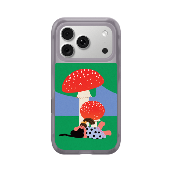 With a Cat by the Mushroom