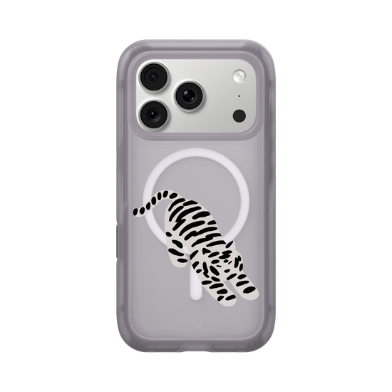 A Stretching white tiger