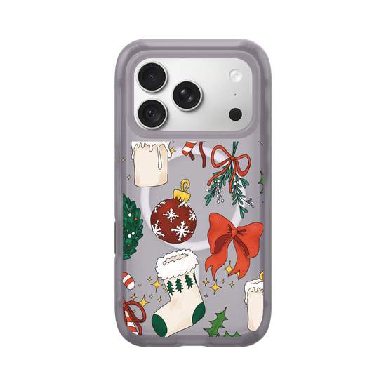Estética navideña acogedora y transparente: funda festiva para las fiestas