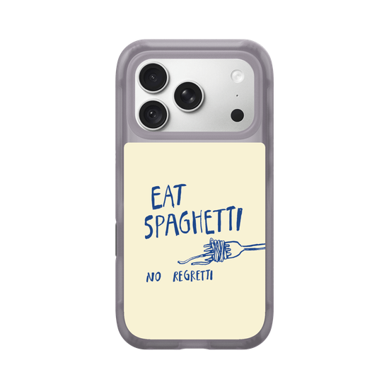 Eat Spaghetti No Regretti Quirky Illustration