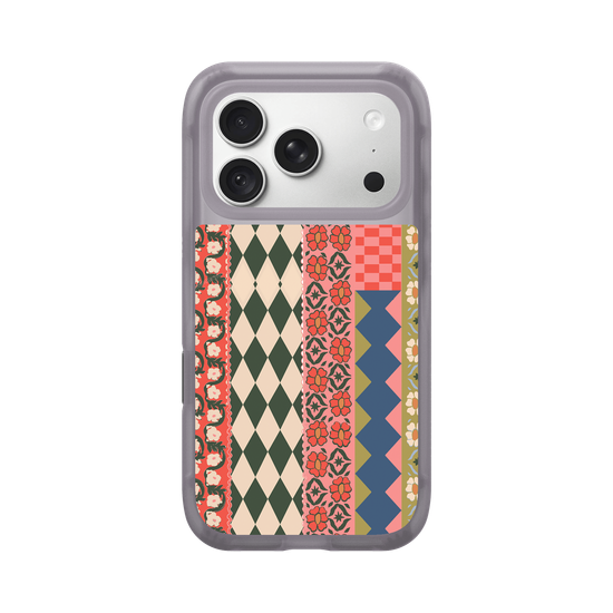 Retro Kitsch Floral Patchwork Pattern