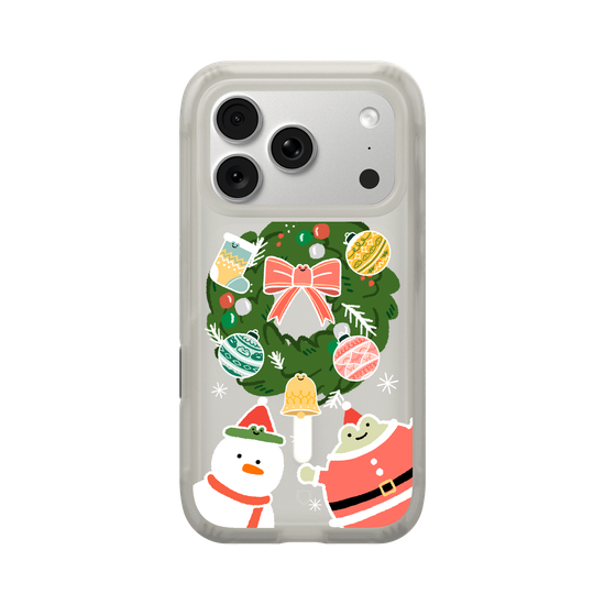 Happy Christmas with happy frog