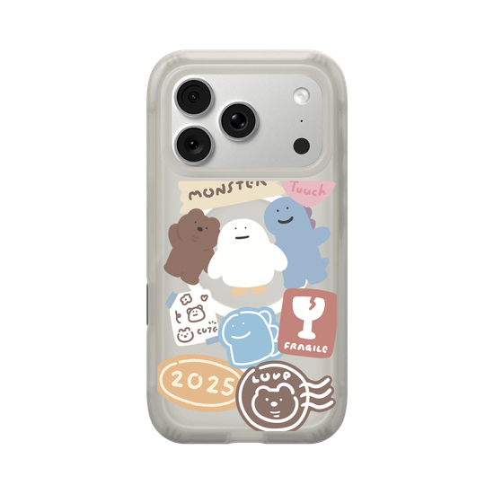 Lazy Monster cute stickers 01.