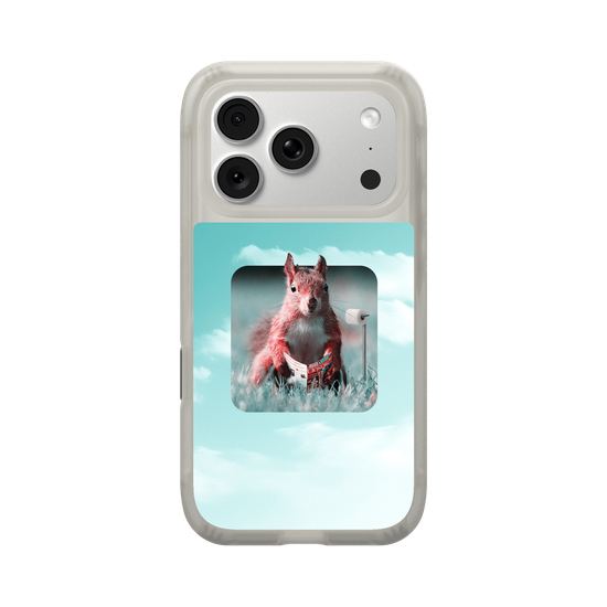 Squirrel Daily Life - Restroom - Sticker & Cloudy Sky