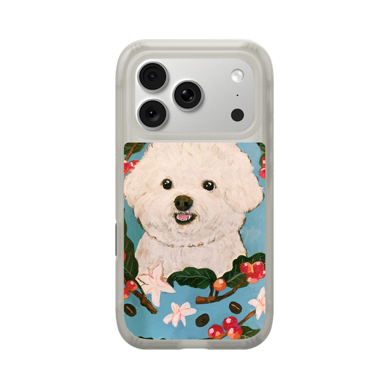 Bichon and Coffee bean