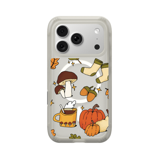 Cute, Cozy, Clear Autumn Aesthetic on a Clear Background