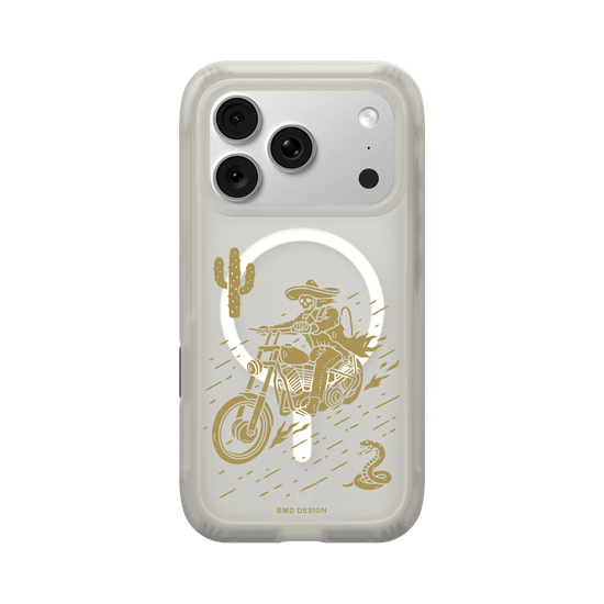 Desert Motorcycle Skull Rider