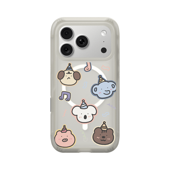 Lazy Monster Animal Party Stickers.
