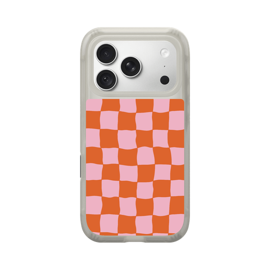 Sunset Sherbet Wonky Checkered Design