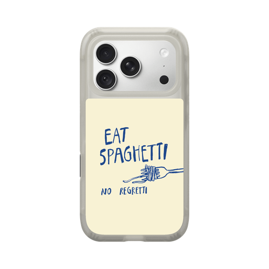 Eat Spaghetti No Regretti Quirky Illustration