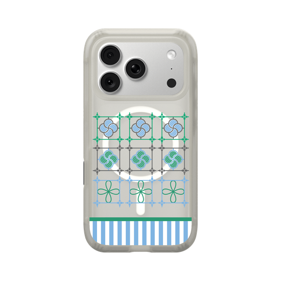 Grilles de fenêtres en fer bleues