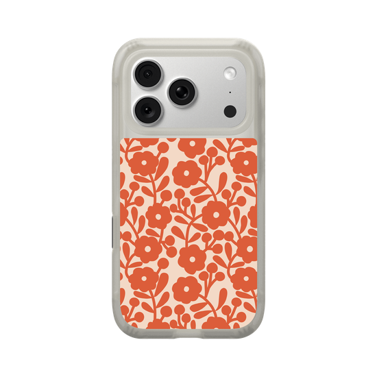 vintage orange flowers