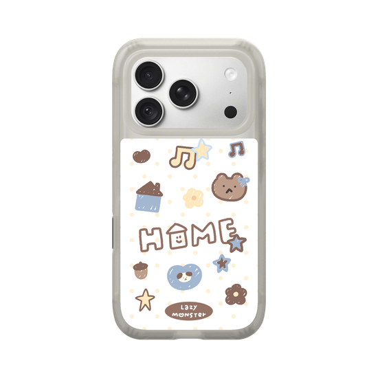 Lazy Monster Dot Sticker Phone Case 03.