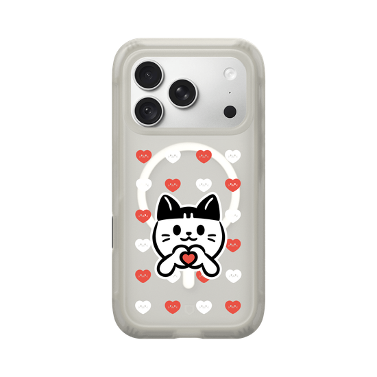 meow meow loves - red heart