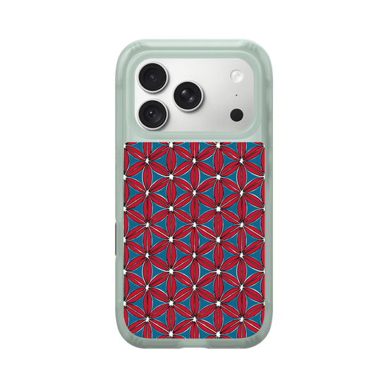 Flower of Life - Red and Teal
