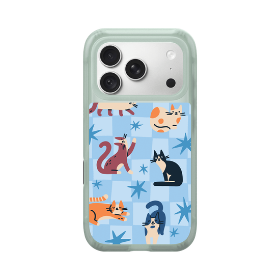 Cats on Blue