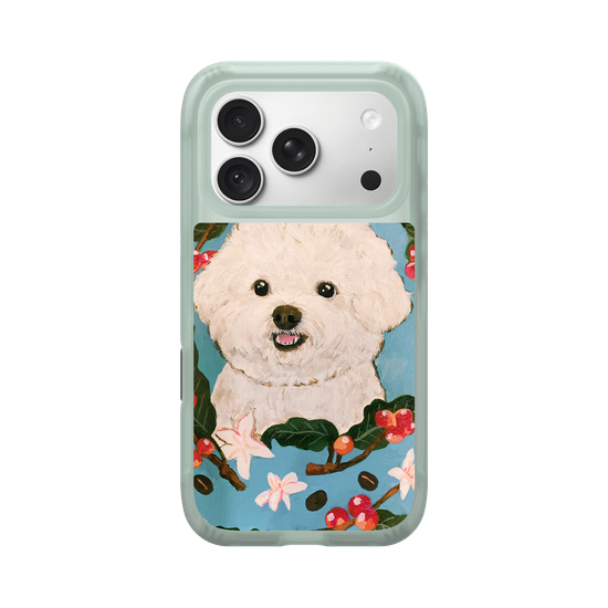 Bichon and Coffee bean
