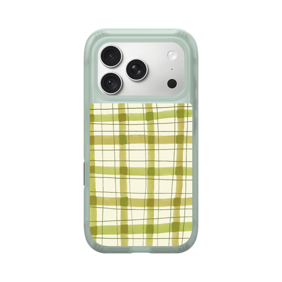Wonky Gingham  – Green Cottagecore Vibes