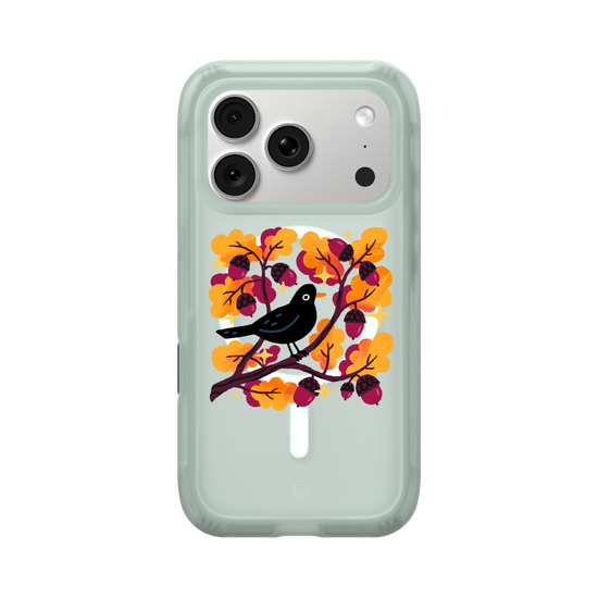 Blackbird and Acorns