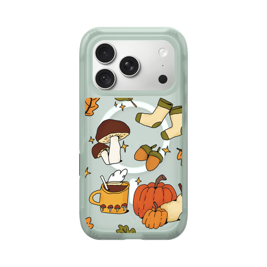 Cute, Cozy, Clear Autumn Aesthetic on a Clear Background