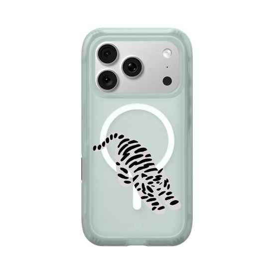 A Stretching white tiger