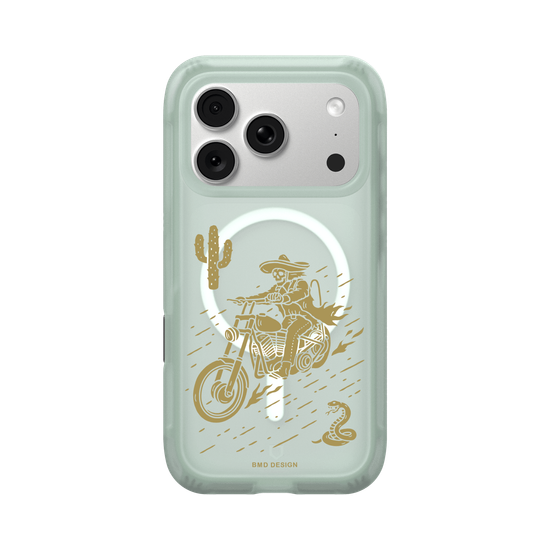 Desert Motorcycle Skull Rider