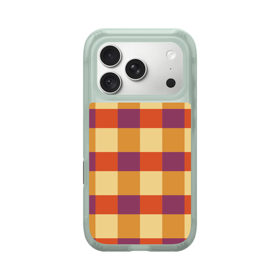 Orange gingham