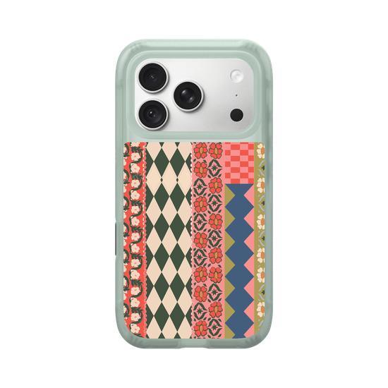 Retro Kitsch Floral Patchwork Pattern