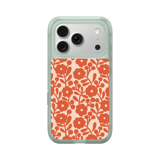 vintage orange flowers