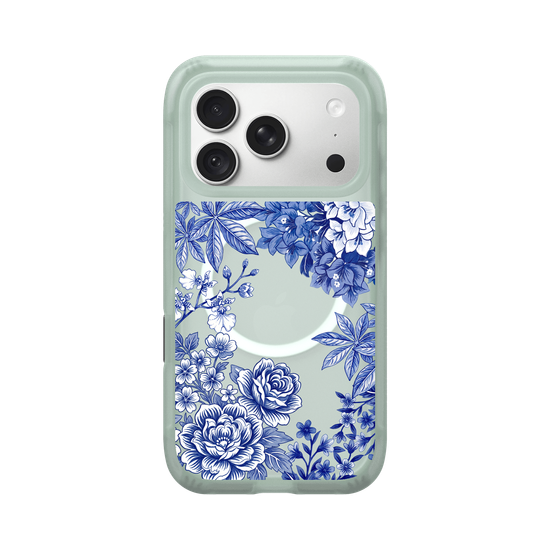 Taiwanese Floral Fabric · Blue & White