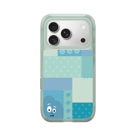 patchwork of little blue monster