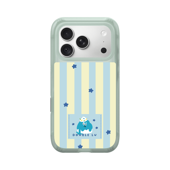 little blue monster dessert fabric labels