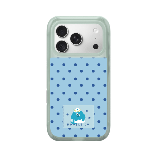 little blue monster dessert fabric labels
